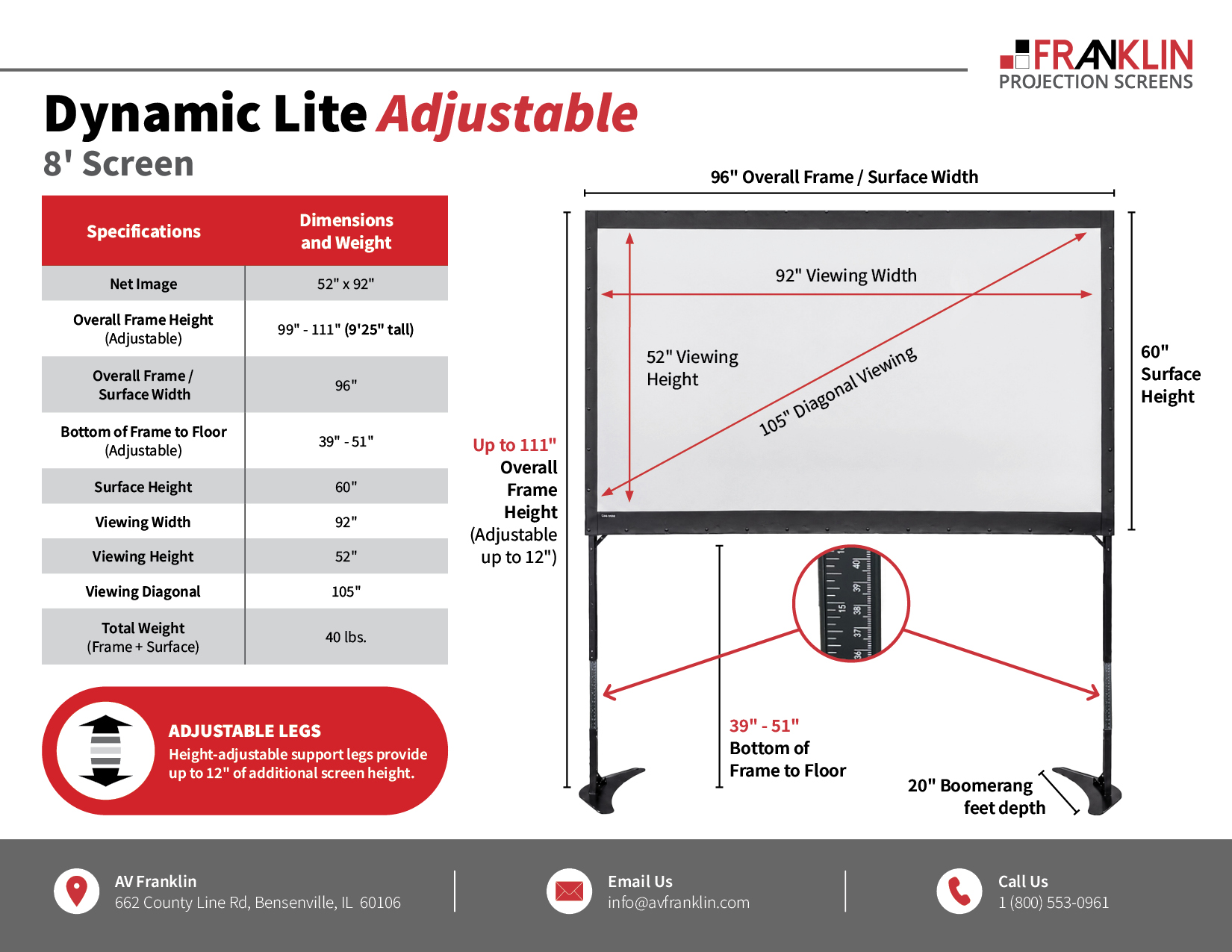 Dynamic Lite Adjustable_8Foot_Sell Sheet_10 2026